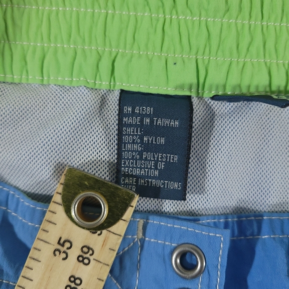 Polo Ralph Lauren Swimwear Mens Large Cargo Board Shorts Swim Trunks Aqua Pony - Picture 12 of 14